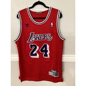 Adidas NBA Hardwood Classics Los Angeles Lakers #24 Swingman Jersey Red Size L+2